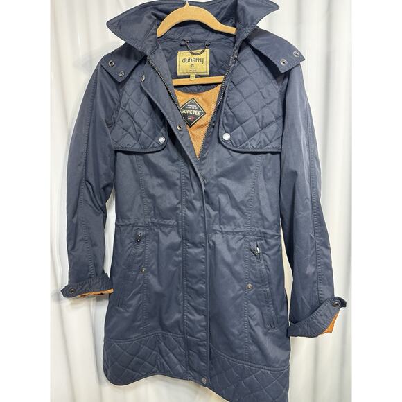 Dubarry of Ireland Barrington Country Goretex Waterproof Navy Jacket Women’s 6 - Picture 1 of 8